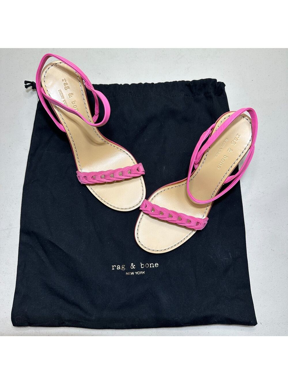 Rag & Bone NY Infinity High Heels Sandals Magenta Women's 37/6.5 NWOB Dustbag